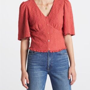 Brea Canyon Darii Button Front Knit Top